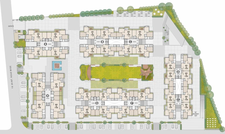 Master Plan of Kaavyaratna Sanskruti in Randesan, Gandhinagar - Image 27987