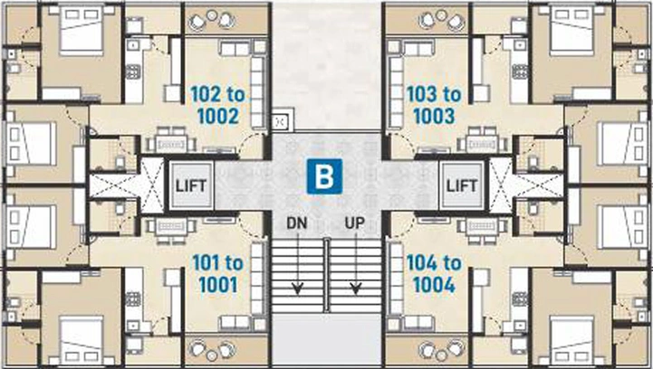 Floor Plan of Chandarana Sharnam Arise in Narolgam, Ahmedabad - Image 29219