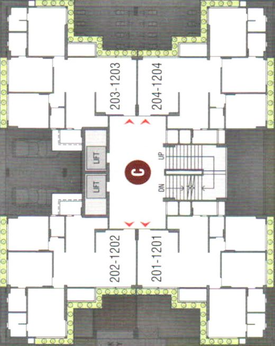 Floor Plan of Karnavati Skylane in New Maninagar, Ahmedabad - Image 29244