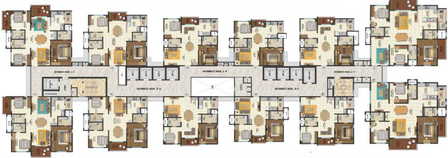 Floor Plan of Cybercity West Brook in Kokapet, Hyderabad - Image 57985