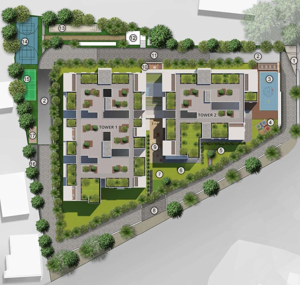 Master Plan of Namishree Trinity in Marredpally, Hyderabad - Image 114611