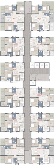 Floor Plan of Namishree BPS Twin Tower in Saidabad, Hyderabad - Image 52055