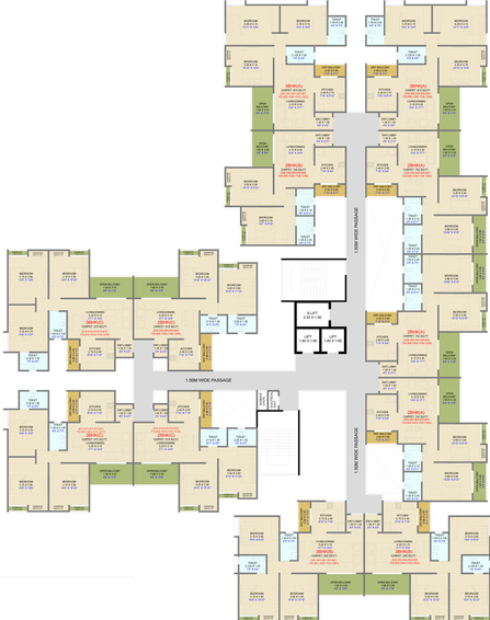 Floor Plan of Destination EL Progreso in Moshi, Pune - Image 25034