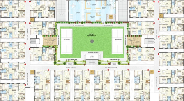 Floor Plan of NCD Vivanta Central Court in Mokila, Hyderabad - Image 52096