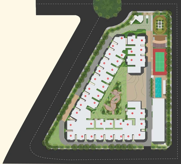Master Plan of Ramky Golden Circle in Tukkuguda, Hyderabad - Image 52269