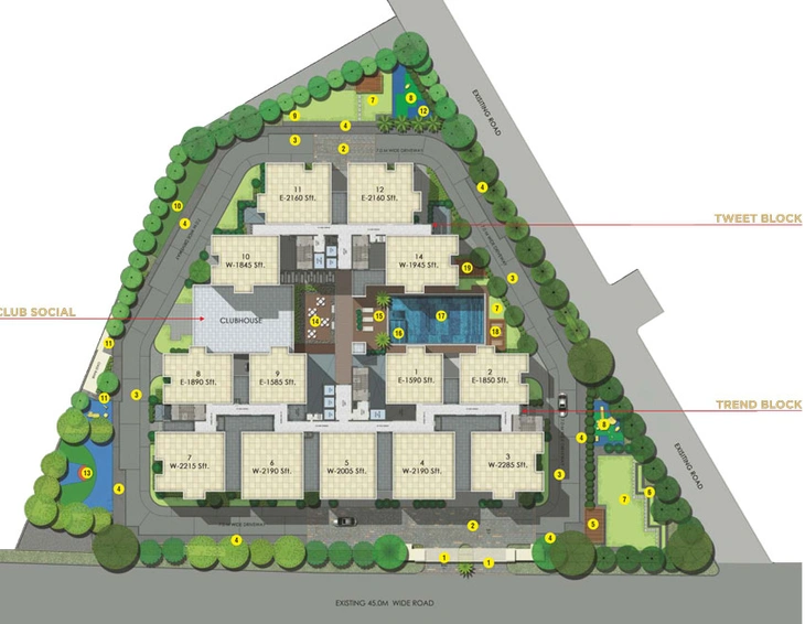 Master Plan of RNP 1 in Kondapur, Hyderabad - Image 52321