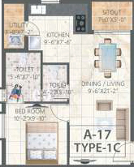 1 BHK Flat in Saket Pranamam in Kompally, Hyderabad - Image 503337