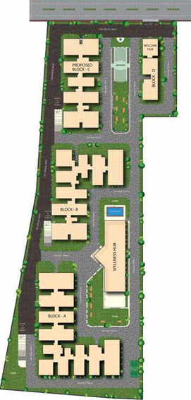 Master Plan of Saket Pranamam in Kompally, Hyderabad - Image 52351