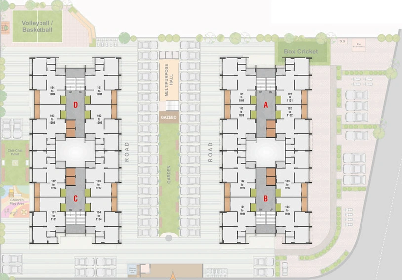 Master Plan of Sadguru Air in Vinzol, Ahmedabad - Image 29377