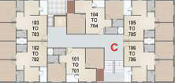 Floor Plan of Sadguru Heritage in Vinzol, Ahmedabad - Image 29387