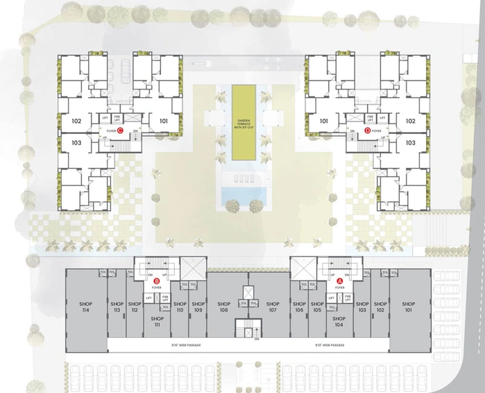 Master Plan of Satyamev Serene in Gota, Ahmedabad - Image 29422
