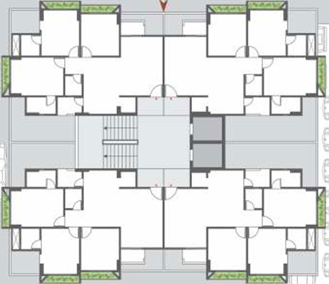 Floor Plan of Satyamev Vista in Gota, Ahmedabad - Image 29452