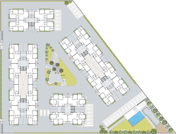 Master Plan of Satyamev Vista in Gota, Ahmedabad - Image 29453