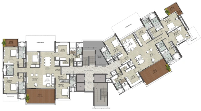 Floor Plan of Kalpataru Jade in Baner, Pune - Image 11220