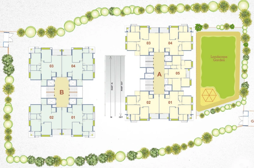 Master Plan of Takshashila Air in Ellisbridge, Ahmedabad - Image 29501