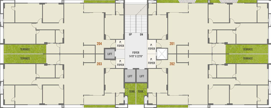 Floor Plan of Vivaan Sky Revanta in Sola, Ahmedabad - Image 29525