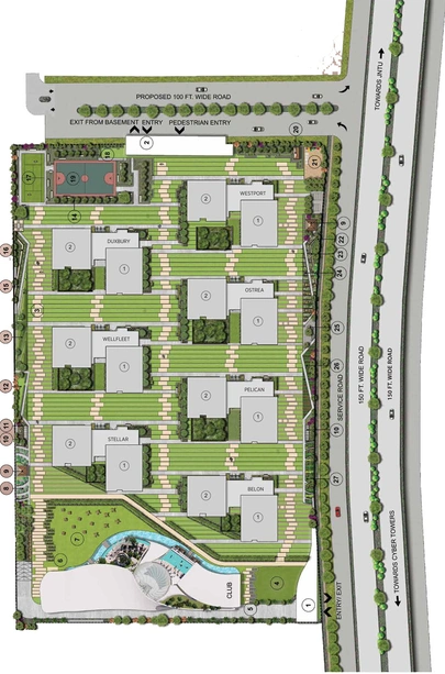 Master Plan of Auro The Pearl in Hitech City, Hyderabad - Image 52380