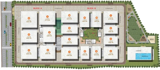 Master Plan of Green Leaves Aura in LB Nagar, Hyderabad - Image 254