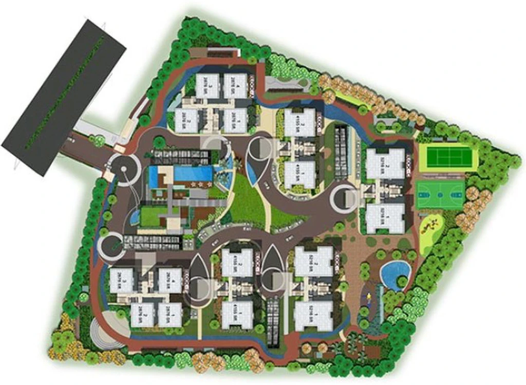 Master Plan of Aparna One in Shaikpet, Hyderabad - Image 52485