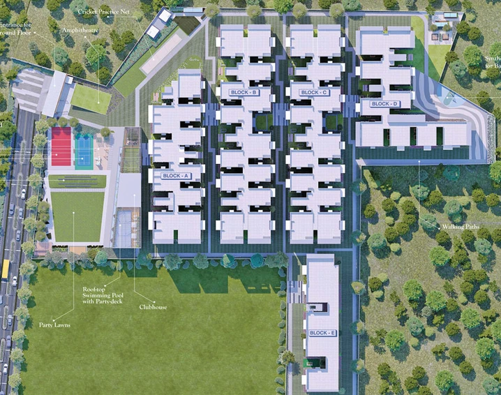 Master Plan of Hallmark Sunnyside in Narsingi, Hyderabad - Image 52581
