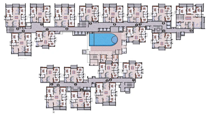 Floor Plan of Hallmark Treasor in Kokapet, Hyderabad - Image 468