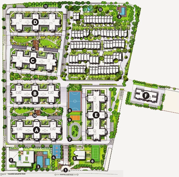 Master Plan of Assetz 63 Degree East in Sarjapur, Bangalore - Image 38904