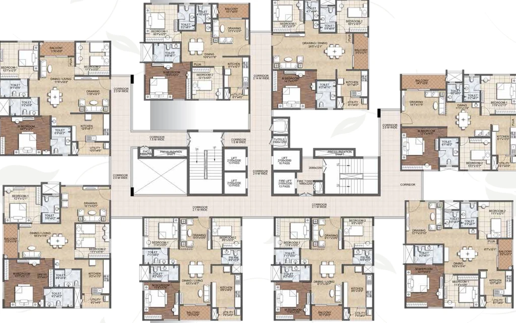 Floor Plan of Aurobindo The Regent in Kondapur, Hyderabad - Image 52650