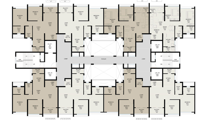 Floor Plan of Arezo - Life Republic in Marunji, Pune - Image 92997