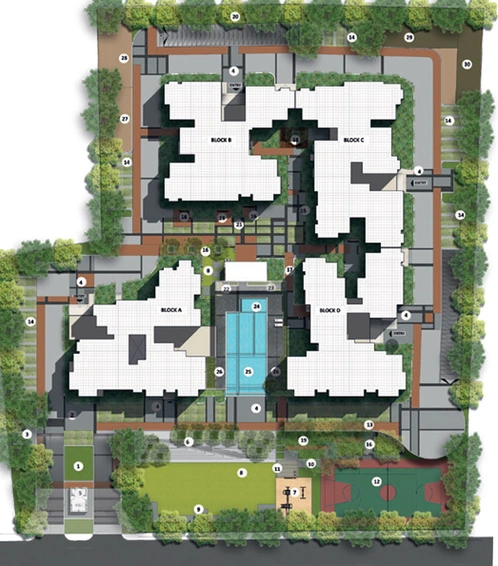 Master Plan of Brigade Laguna in Hebbal, Bangalore - Image 39050