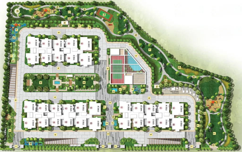 Master Plan of Cybercity Oriana in Moosapet, Hyderabad - Image 52702