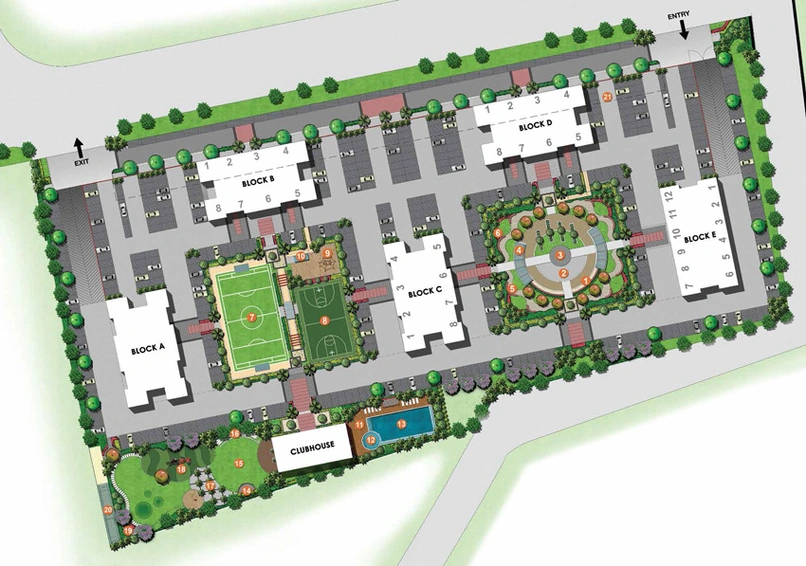 Master Plan of Oro Avenue - Life Republic in Marunji, Pune - Image 11339