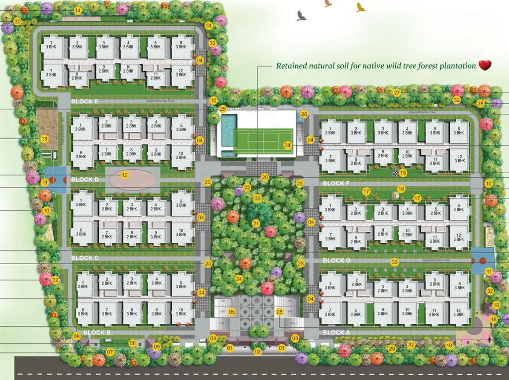 Master Plan of Greenmark Mayfair in Tellapur, Hyderabad - Image 52715