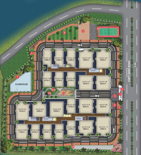 Master Plan of Haneesh Ortus in Kukatpally, Hyderabad - Image 52742