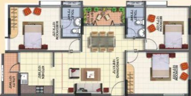 3 BHK Flat in Shravanthi Sunniva Willow in Sarjapur, Bangalore - Image 471738