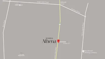 Location of Sobha Athena - Image 39197