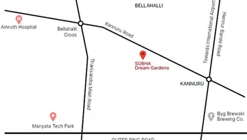 Location of Sobha Dream Gardens - Image 39215
