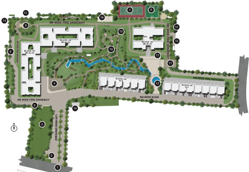 Master Plan of Sobha HRC Pristine in Jakkur, Bangalore - Image 39228