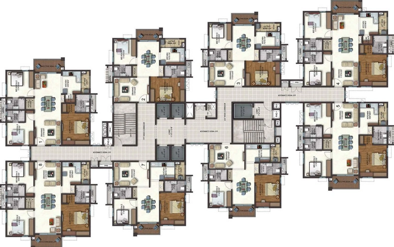 Floor Plan of Honer Aquantis in Gopanpally, Hyderabad - Image 52796
