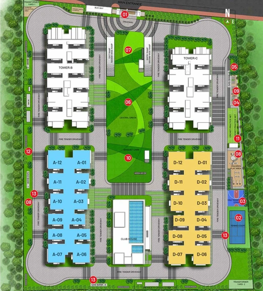 Master Plan of Indis Viva City in Kondapur, Hyderabad - Image 52811