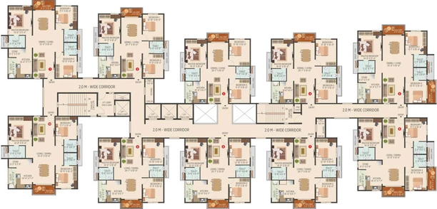 Floor Plan of Muppa Melody in Sangareddy, Hyderabad - Image 52940
