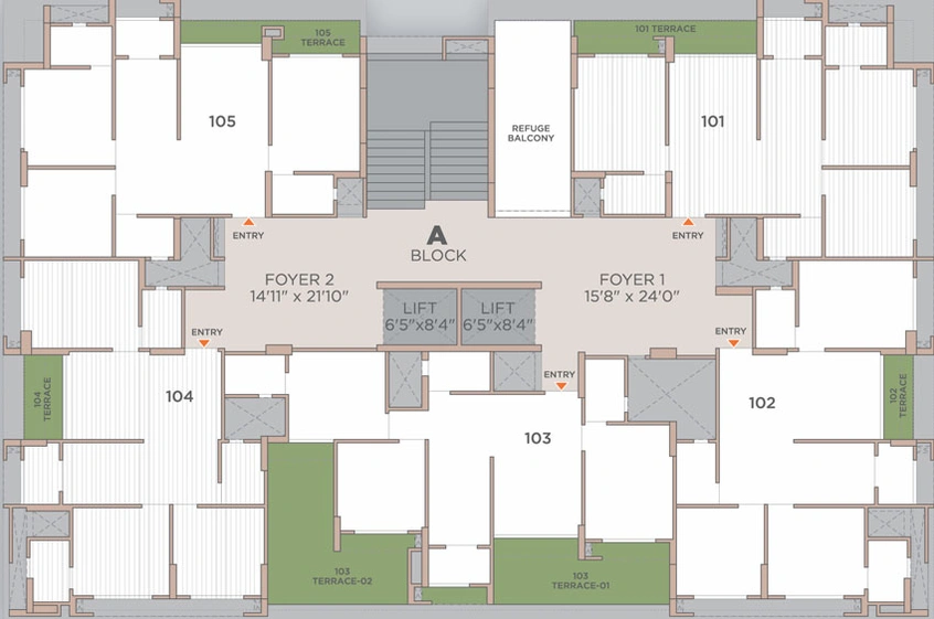 Floor Plan of DR Praharsh Platinium in Shela, Ahmedabad - Image 122423