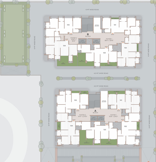 Master Plan of DR Praharsh Platinium in Shela, Ahmedabad - Image 122424