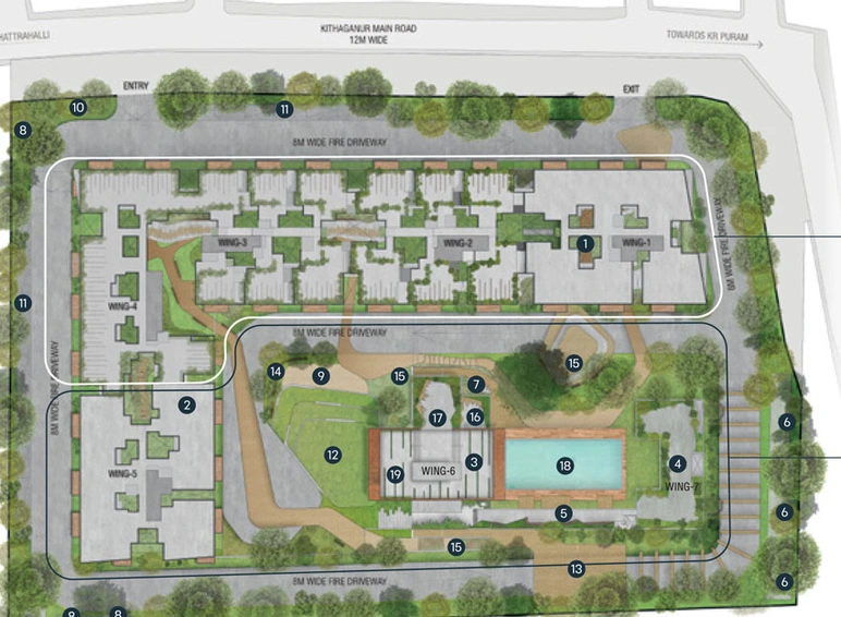 Master Plan of Assetz Sun And Sanctum in KR Puram, Bangalore - Image 39328
