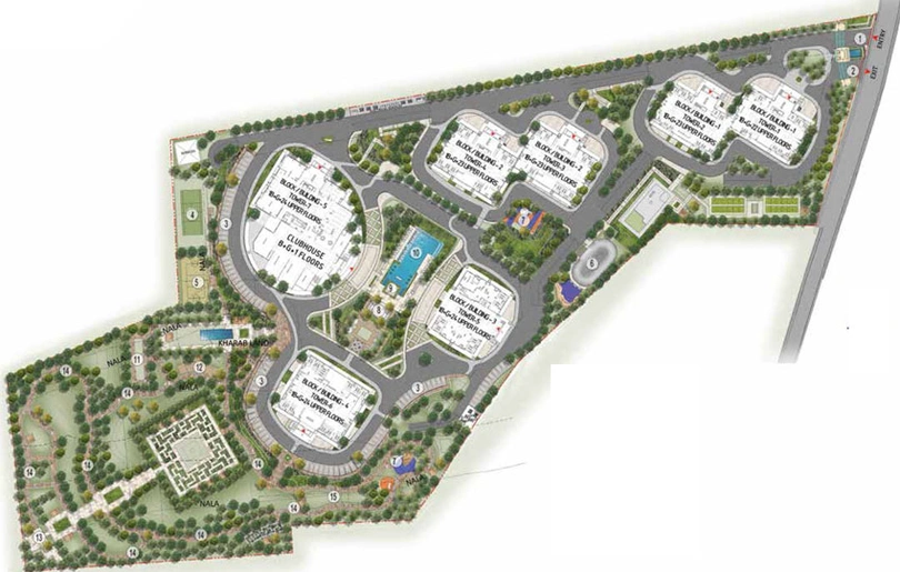 Master Plan of Prestige Waterford in Whitefield, Bangalore - Image 39364