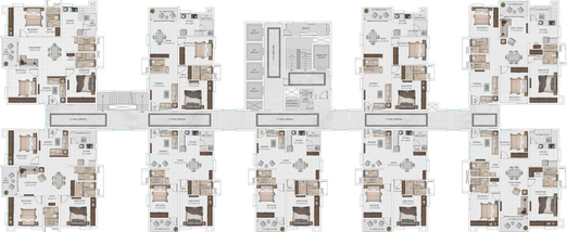 Floor Plan of My Home Krishe in Gachibowli, Hyderabad - Image 52954