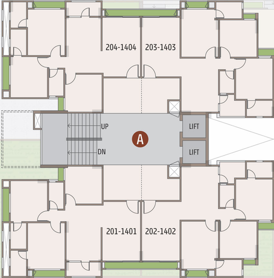 Floor Plan of Sheladia Sarva in Shela, Ahmedabad - Image 121921