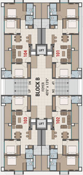 Floor Plan of Shine Swasti in Tragad, Ahmedabad - Image 29623