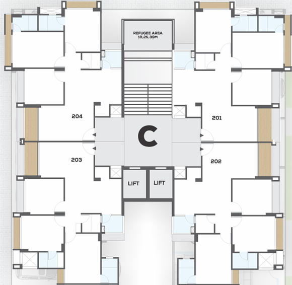 Floor Plan of Siddhi Aarohi Vivianna in Bodakdev, Ahmedabad - Image 121997