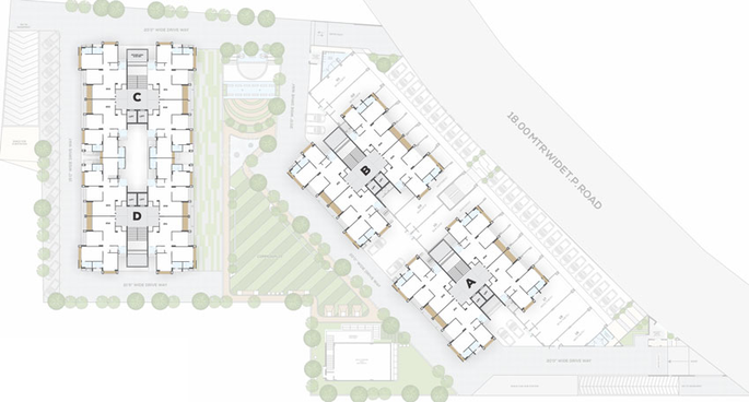 Master Plan of Siddhi Aarohi Vivianna in Bodakdev, Ahmedabad - Image 121998