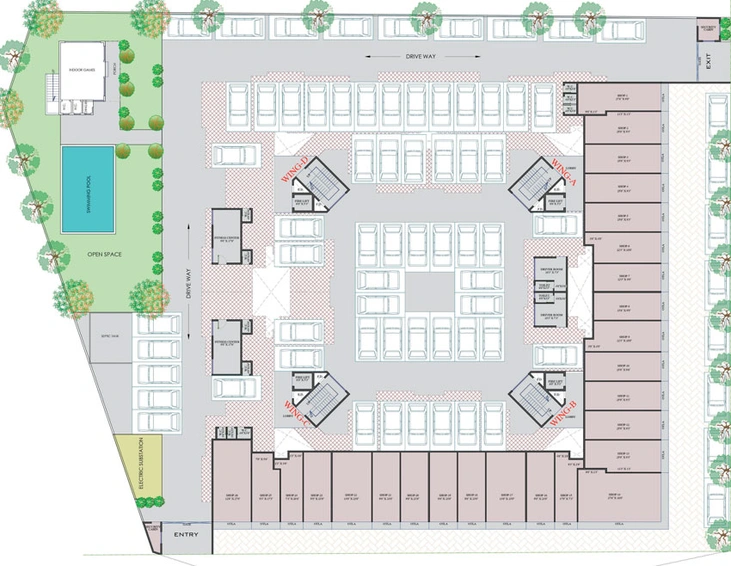 Master Plan of Kricon Palacia in Panvel, Navi Mumbai - Image 91449